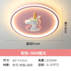 Plafond licorne rose / Lumière chaude