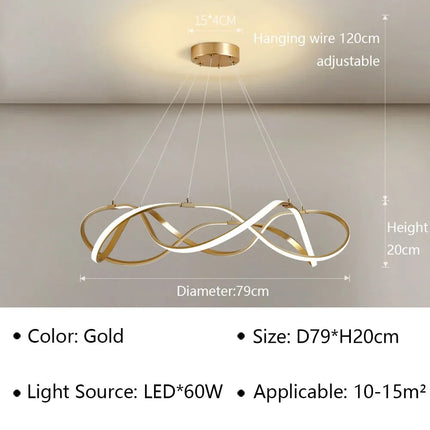 Plafonnier LED contemporain pour décoration intérieure élégante — LZ4X9M2