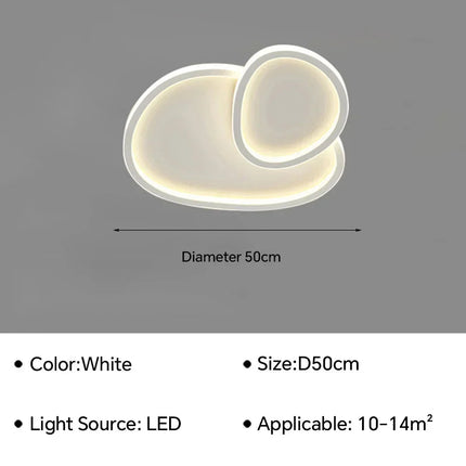 Plafonnier LED contemporain pour décoration intérieure élégante — LZ4X9JQ