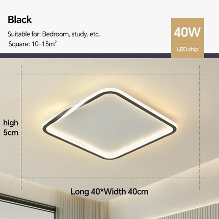 Plafonnier LED contemporain pour décoration intérieure élégante — LZ4X9QJ2