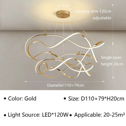 Plafonnier LED contemporain pour décoration intérieure élégante — LZ4X9M2
