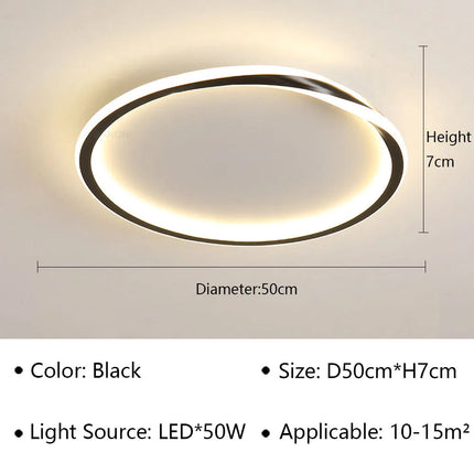 Plafonnier LED moderne pour décoration intérieure élégante et contemporaine — LZ4X9T1