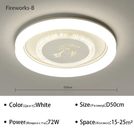 Plafonnier LED moderne pour décoration intérieure lumineuse et élégante — LZ4X9T2