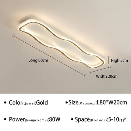 Plafonnier LED moderne pour décoration intérieure lumineuse — LZ4X9Q2