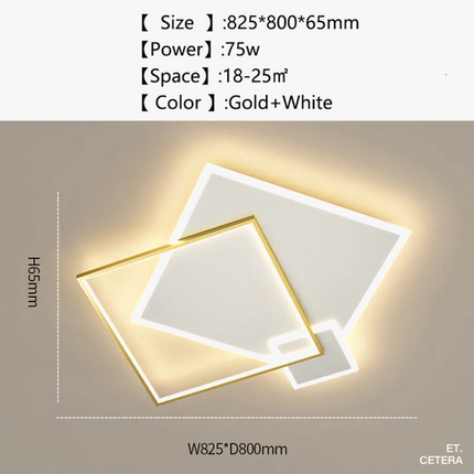Plafonnier LED moderne pour décoration intérieure lumineuse et élégante — LZ4X9T2
