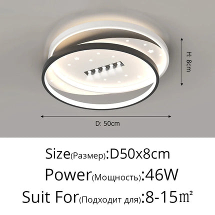 Plafonnier LED contemporain pour intérieur et ambiance élégante — LZ4X9T1