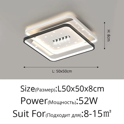 Plafonnier LED contemporain pour intérieur et ambiance élégante — LZ4X9T1