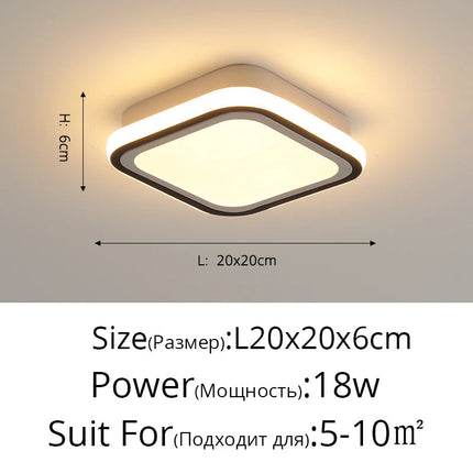 plafonnier led moderne pour intérieur nordique luminaire