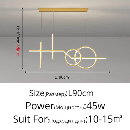 Plafonnier LED moderne pour éclairage intérieur créatif — LZ4X9P