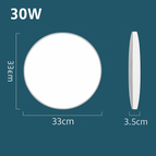 Cadre blanc 30W / Blanc chaud