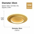 Cercle en bois 20cm / Blanc chaud