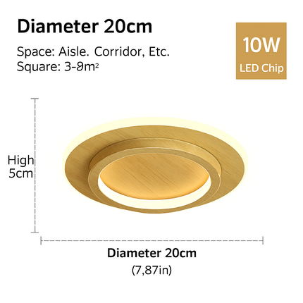 Plafonnier LED élégant pour éclairage intérieur moderne — LZ4X9P