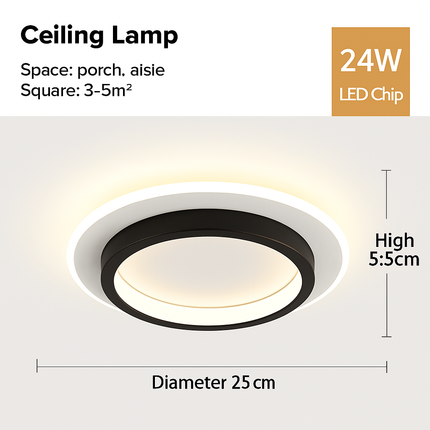 Plafonnier LED élégant pour éclairage intérieur moderne — LZ4X9P