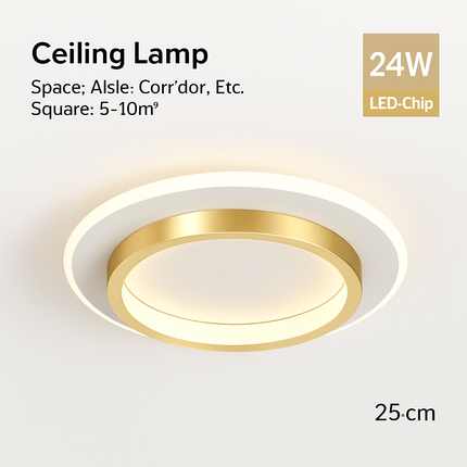 Plafonnier LED élégant pour éclairage intérieur moderne — LZ4X9P