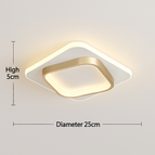 Carré doré 25cm / Blanc chaud