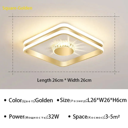 Plafonnier LED moderne pour éclairage intérieur luxueux — LZ4XJ9