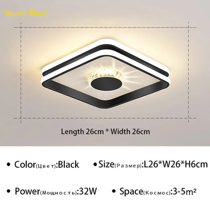 Plafonnier LED moderne pour éclairage intérieur luxueux — LZ4XJ9