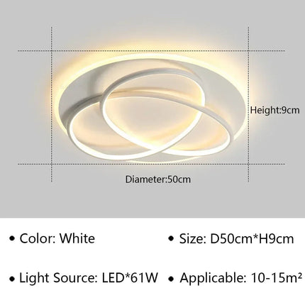Plafonnier LED moderne pour décoration intérieure lumineuse et élégante — LZ4X9P2