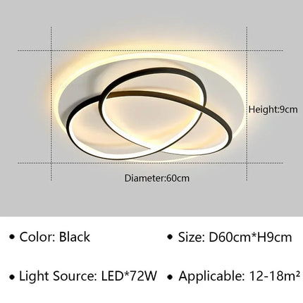 Plafonnier LED moderne pour décoration intérieure lumineuse et élégante — LZ4X9P2