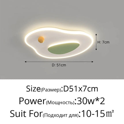 Plafonnier LED intérieur design rond et carré moderne — LZ4X9T
