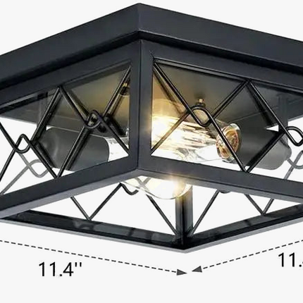 Plafonnier LED rustique pour éclairage intérieur créatif — LZ4X9J
