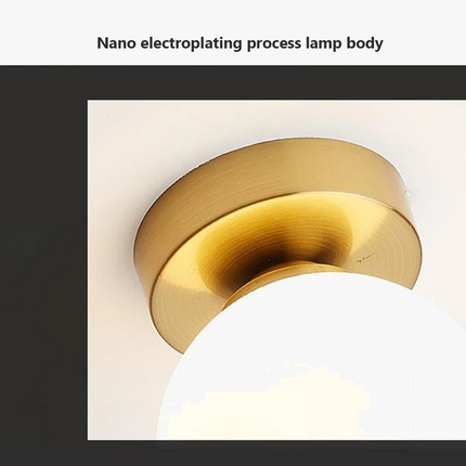 Plafonnier LED nordique à boule de verre simple — LZ4X9P2