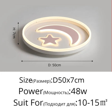 Plafonnier LED moderne simple avec luminosité dimmable — LZ7XQ2