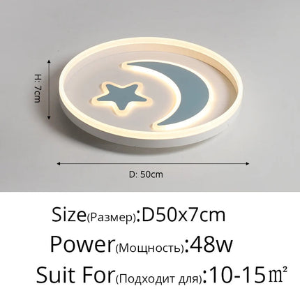 Plafonnier LED moderne simple avec luminosité dimmable — LZ7XQ2