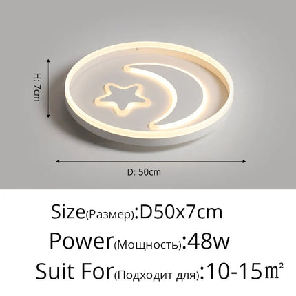 Plafonnier LED moderne simple avec luminosité dimmable — LZ7XQ2