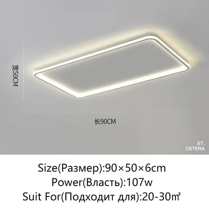 plafonnier led moderne simple variable ronde ou carrée