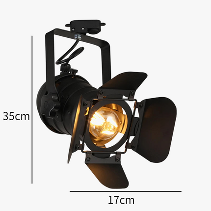 Plafonnier LED style industriel rétro pour bar et café — LZ4X9P2