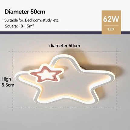 Plafonnier LED moderne en forme d’étoile pour décoration intérieure — LZ4X9T