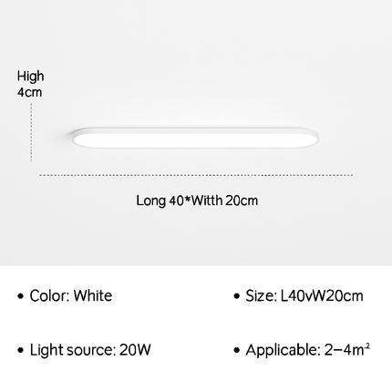 Plafonnier LED ultra fin au design moderne pour intérieur — LZ4X9J2
