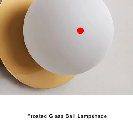 Plafonnier LED nordique avec globe en verre dépoli pour intérieur — LZ4X9QJ