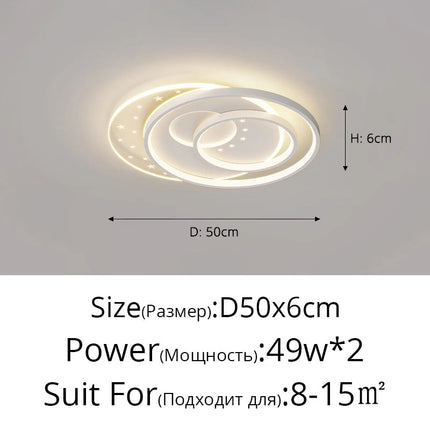Plafonnier LED nordique au design créatif pour intérieur moderne — LZ4X9B2