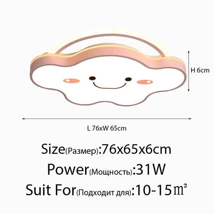 Plafonnier LED au design nordique moderne pour chambre d’enfants et étudiants — LZ4X9T2