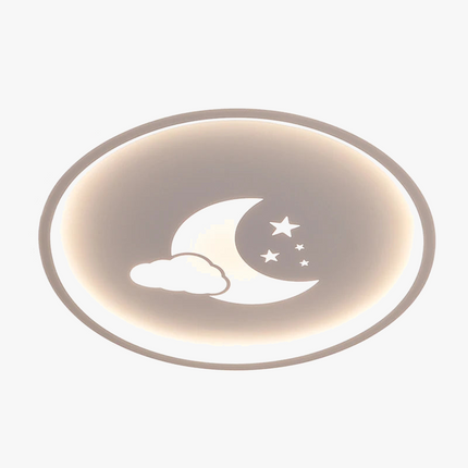 Plafonnier LED créatif lune et nuage style nordique pour enfants — LZ4X9T