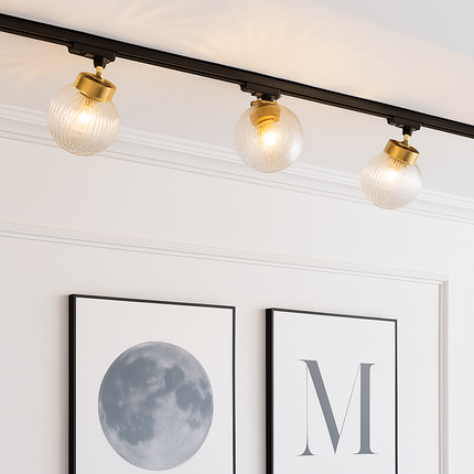 Plafonnier LED décoratif en verre style nordique réglable — LZ4N7Q2