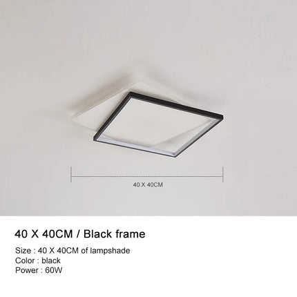 Plafonnier LED nordique à intensité variable au design épuré — LZ4X9T