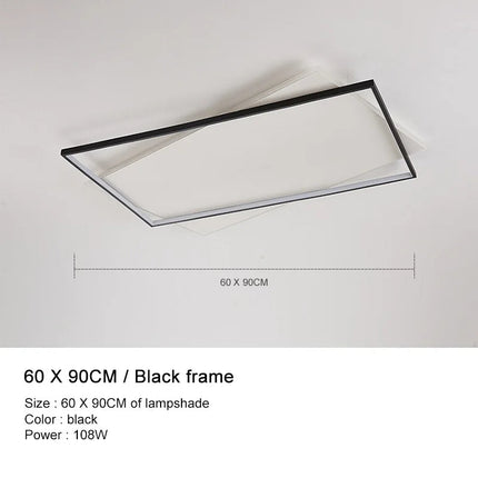 Plafonnier LED nordique à intensité variable au design épuré — LZ4X9T