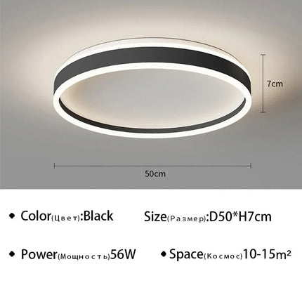 Plafonnier LED nordique dimmable pour intérieur — LZ4X9P2Q