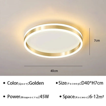 Plafonnier LED nordique dimmable pour intérieur — LZ4X9P2Q