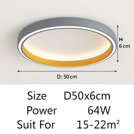 Plafonnier LED au design nordique pour salon moderne — LZ4X9T2