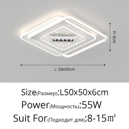 Plafonnier LED nordique pour intérieur ambiance chaleureuse — LZ4X9T2