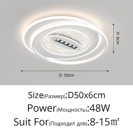 Plafonnier LED nordique pour intérieur ambiance chaleureuse — LZ4X9T2