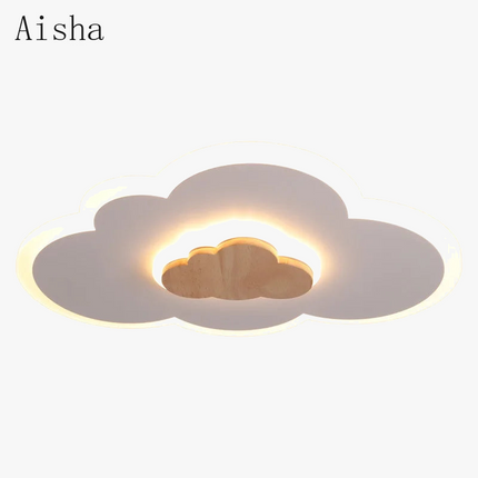 Plafonnier LED forme nuage pour chambre d’enfant style nordique — LZ4X9T2
