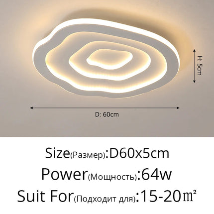 Plafonnier LED nuage au design nordique romantique et chaleureux — LZ4XJ9