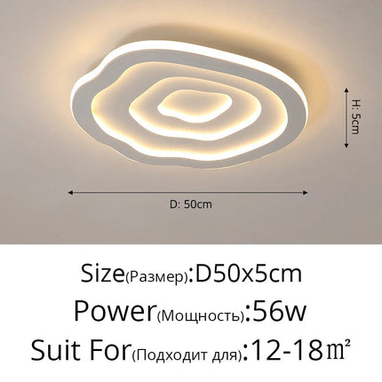 Plafonnier LED nuage au design nordique romantique et chaleureux — LZ4XJ9