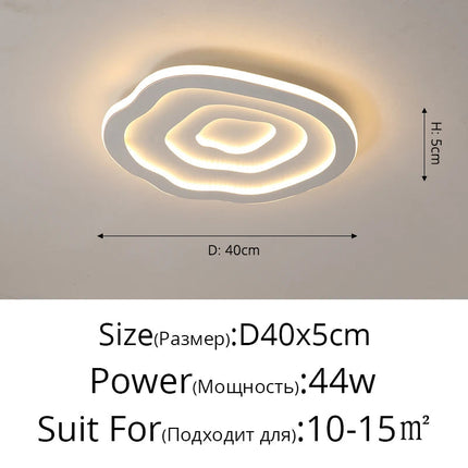 Plafonnier LED nuage au design nordique romantique et chaleureux — LZ4XJ9