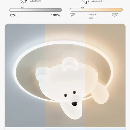 Plafonnier LED ours mignon pour chambre d’enfant — LZ4X9Q2